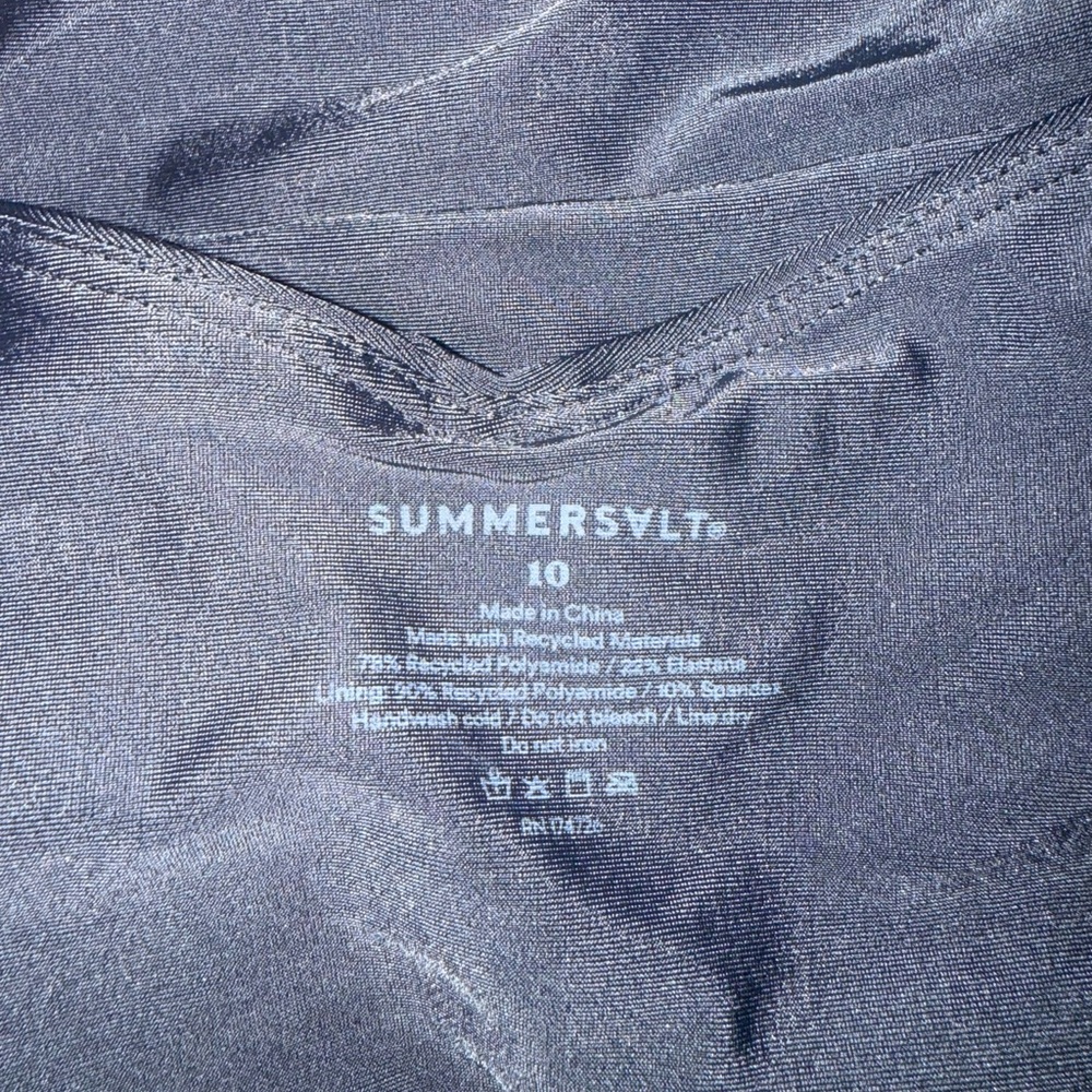 summersalt Black Ruffle-Strap One-Piece Swimsuit - Picture 13 of 13
